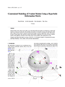 Constrained Modeling of 3-valent Meshes Using a Hyperbolic Deformation Metric
